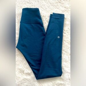 Lululemon teal wunderunder pants 2❤️